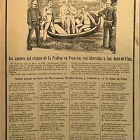 Lote 095 - Jose Guadalupe Posada - Los autores del crimen de la Profesa en Veracruz con dirección a San Juan de Ulua