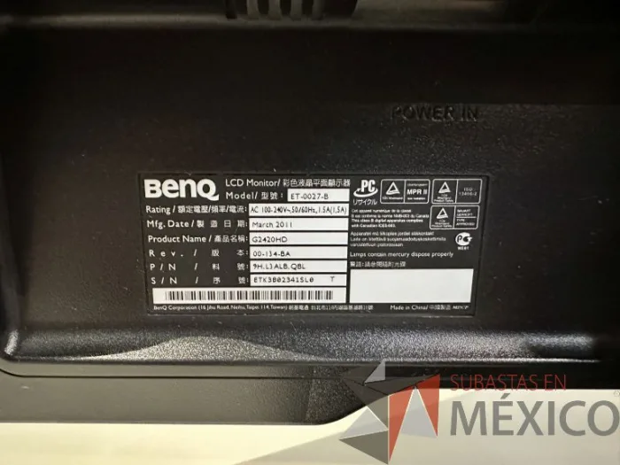 Lote 030 - Monitor de 24".   Modelo: ET-0027-B - Imagen 8