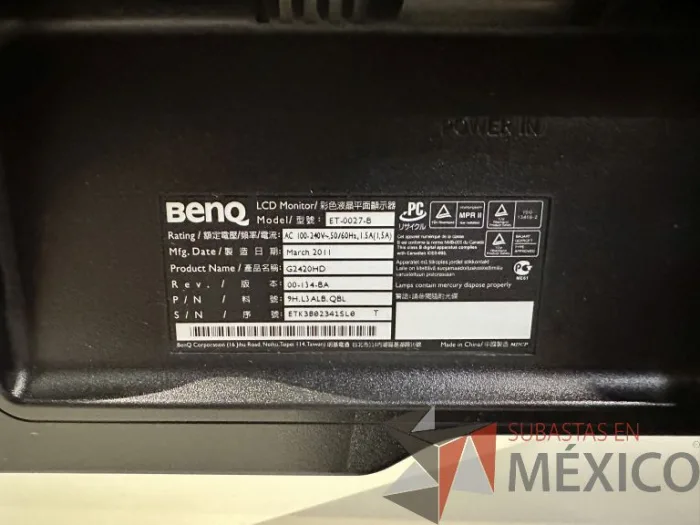 Lote 030 - Monitor de 24".   Modelo: ET-0027-B - Imagen 9