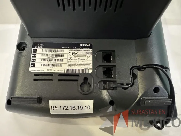 Lote 014 - 4 CISCO IP PHONE.  Modelo: SPA-504G Marca: CISCO - Imagen 8