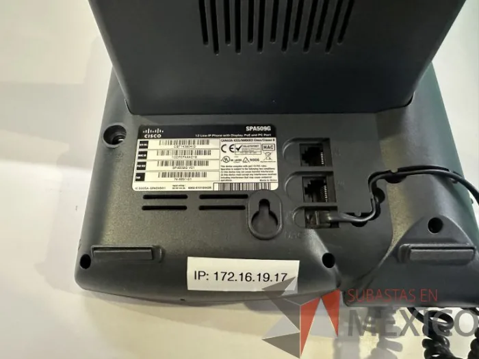 Lote 016 - 2 CISCO IP PHONE.  Modelo: SPA-509G - Imagen 8
