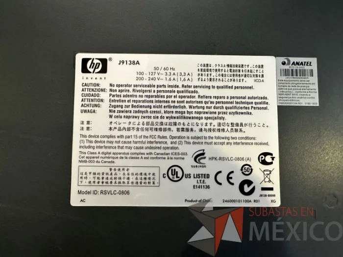 Lote 032 - HP ProCurve Networking 2520-24-PoE Switch (J9138A) - Imagen 7