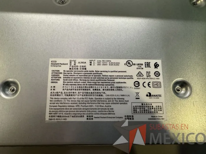 Lote 033 - Switch HP Enterprise Office Connect 1920S Series 48G 4SFP PPOE+ - Imagen 9