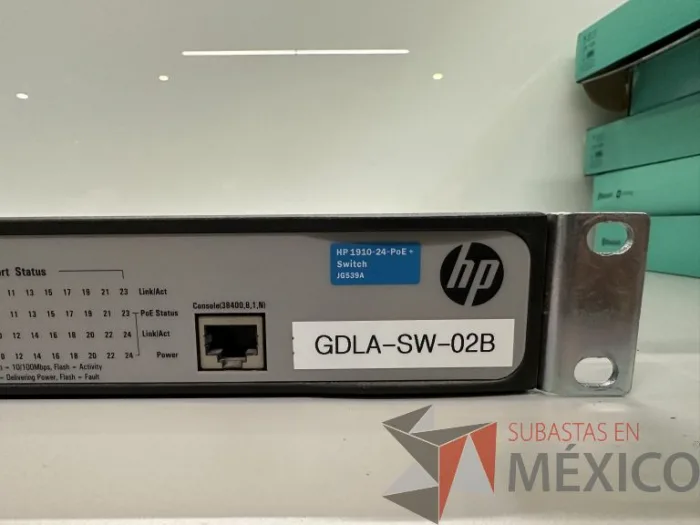 Lote 034 - 2 Switch HP 1910-24-PoE+ 24 puertos JG539A - Imagen 4