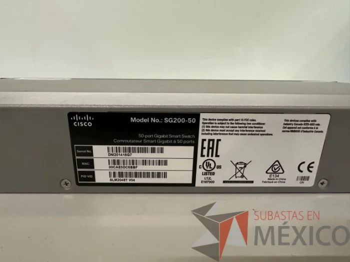 Lote 022 - Switch CISCO SG200-50 de 50 puertos - Imagen 11