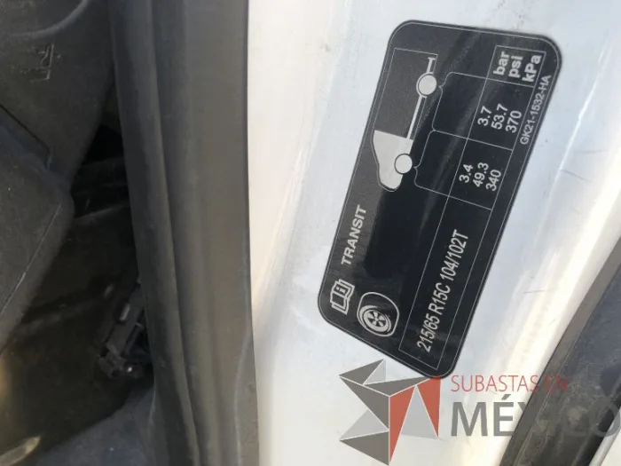 Lote 001 - Ford Transit Custom Van, Año 2017 - Imagen 13