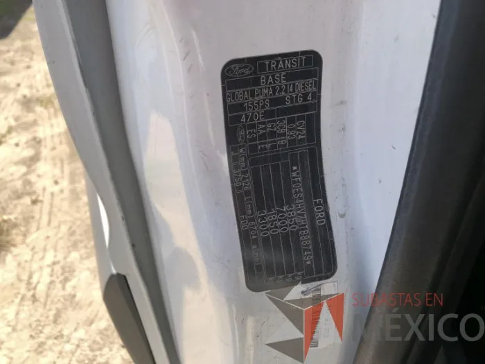 Lote 004 - Ford Transit Jumbo, 2017 - Imagen 8