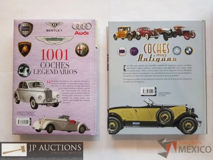 Lote 061 - Lote de 2 libros: Atlas ilustrado de Coches muy antiguos. Ed Susaeta, 218 paginas.,  1001 coches legendarios. Ed. Servilibro,199 págs.) - Imagen 2