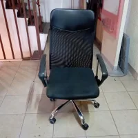 Lote 002 - Silla Ejecutiva Con Respaldo De Malla Y Tela