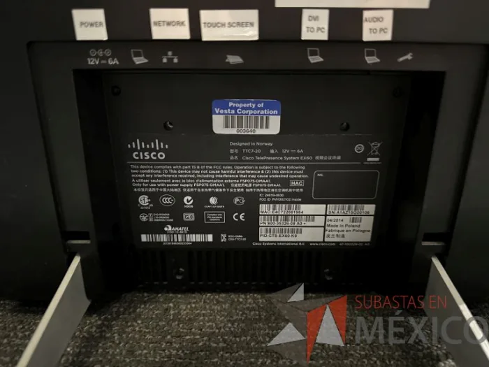 Lote 032 -  CISCO TelePresence System.  Modelo: EX60. - Imagen 10