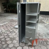 Lote 009 - 2 Gabinetes altos de 1 puerta, 3 cajones y 1 entrepaño - Imagen 5