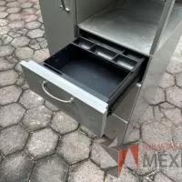 Lote 009 - 2 Gabinetes altos de 1 puerta, 3 cajones y 1 entrepaño - Imagen 6