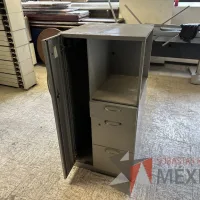 Lote 011 - 2 Gabinetes altos de 1 puerta, 3 cajones y 1 entrepaño - Imagen 8