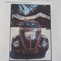 Lote 013 - Volkswagen Sedan 1994 “Vocho Teotihuacano” - Decorado con más de 19,800 Piedras Semipreciosas de Ocho tipos distintos, entre ellas Obsidiana, Jade y Venturina - Imagen 17