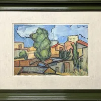 Lote 015 - Alfredo Zalce - Sin Título - Acuarela y gouache - Imagen 2