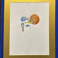 Lote 021 - M. de la Peña - Sin Título - Gouache - Imagen 2