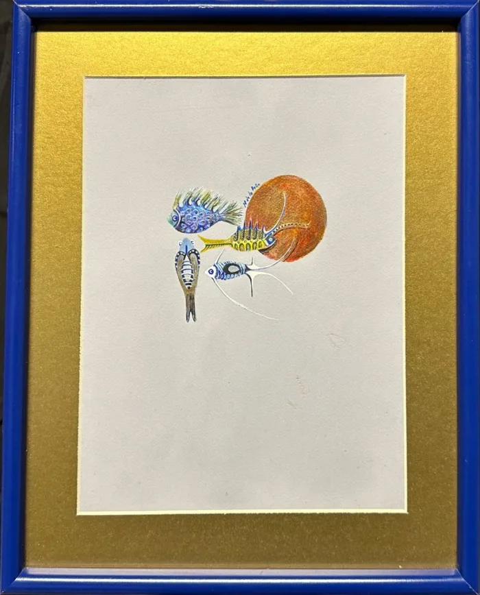 Lote 021 - M. de la Peña - Sin Título - Gouache - Imagen 2