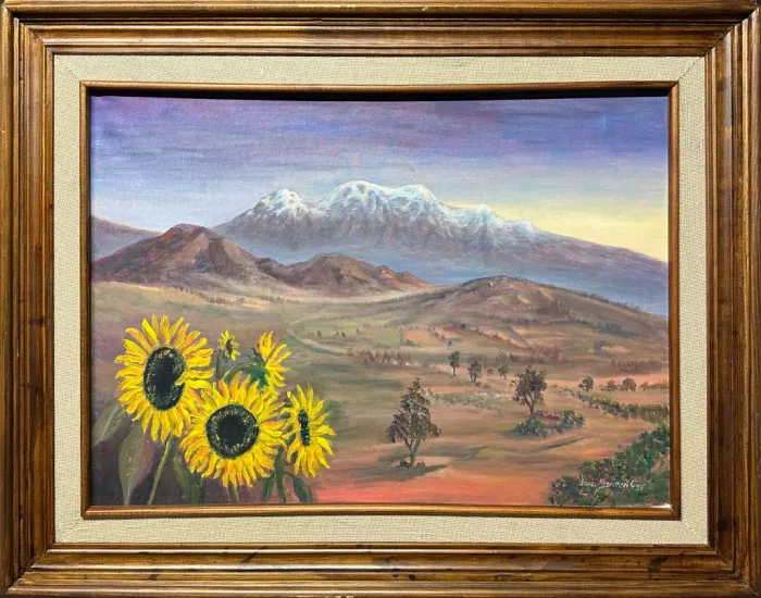 Lote 024 - José Albarrán C. - Sin Título - Óleo sobre tela - Imagen 2