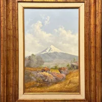 Lote 025 - Mario Urbina - Popocatépetl - Óleo sobre tela - Imagen 2