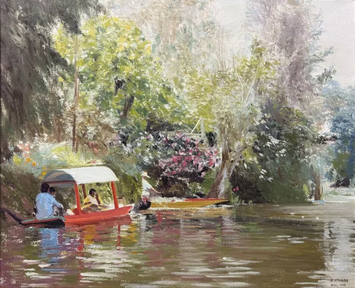 Lote 031 - Vicente Estrada - Xochimilco - Óleo sobre tela