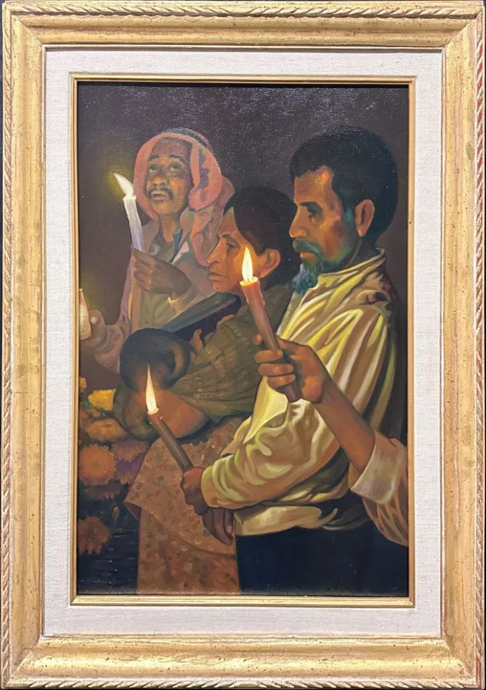 Lote 028 - Se desconoce autor - Sin título - Óleo sobre tela - Imagen 2