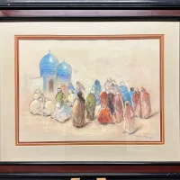 Lote 020 - Evelia Molina - Samarkanda (apunte) - Pastel y lápiz - Imagen 2
