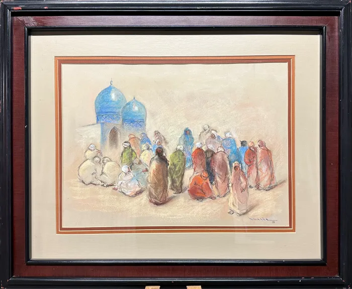 Lote 020 - Evelia Molina - Samarkanda (apunte) - Pastel y lápiz - Imagen 2
