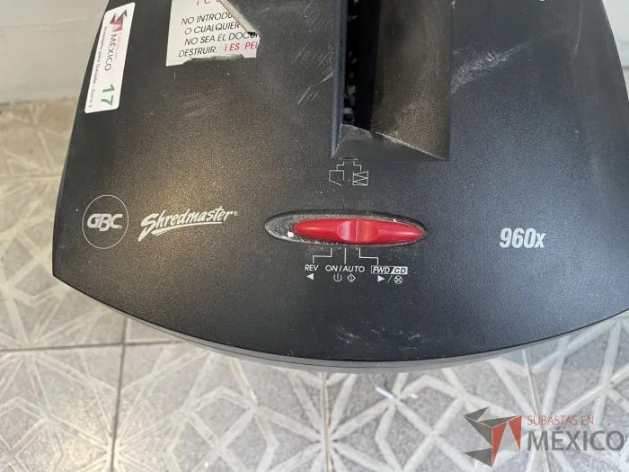Lote 023 - Trituradora de papel GBC Shredmaster 960x - Imagen 4