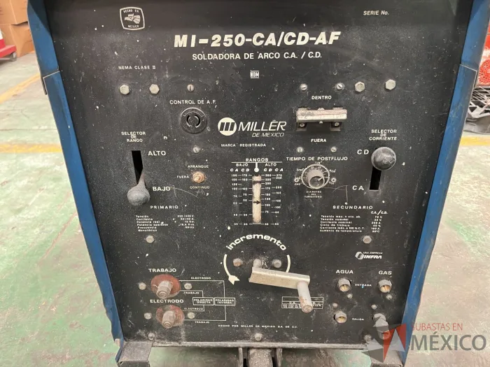 Lote 046 - Planta de soldar MILLER, Modelo: MI-250-CA/CD-AF - Imagen 10