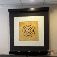 Lote 011 - Cuadro decorativo con marco de madera - Imagen 3