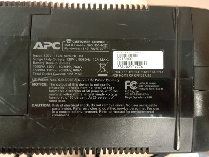 Lote 013 - BACK UP´S  PRO 1500 - Imagen 2