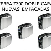 Lote 024 - 5 Impresoras de credenciales (doble cara) Zebra ZC300 - Nuevas en empaque original