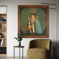 Lote 015 - Monja coronada de la orden concepcionista con escudo mariano (México). - Imagen 2