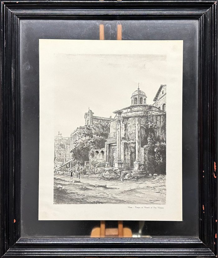 Lote 070 - Tempio di Romolo al Foro Romano - Impresión digital sobre papel - Imagen 2