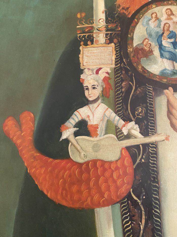 Lote 015 - Monja coronada de la orden concepcionista con escudo mariano (México). - Imagen 3