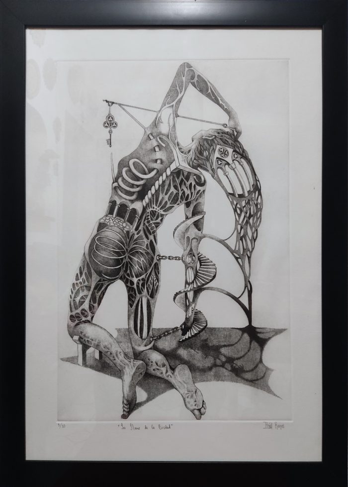 Lote 031 - Itzeel Reyes - La llave de la ciudad, 2015 - Estampa calcográfica sobre papel, estampación en hueco, grabado con punta seca, 5/30 - Imagen 2