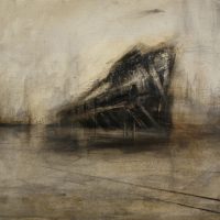 Lote 035 - Krysia González - Astillero, 2015 - Técnica mixta sobre tela y panel
