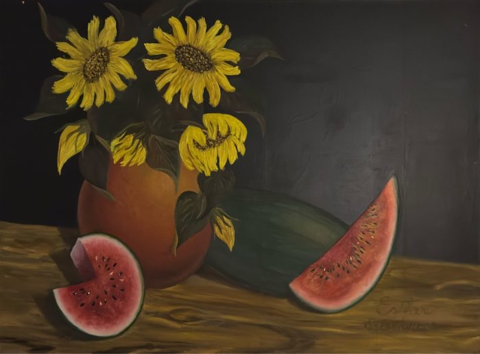 Lote 019 - Esther Leal de Éboli - Sin título - Óleo sobre tela